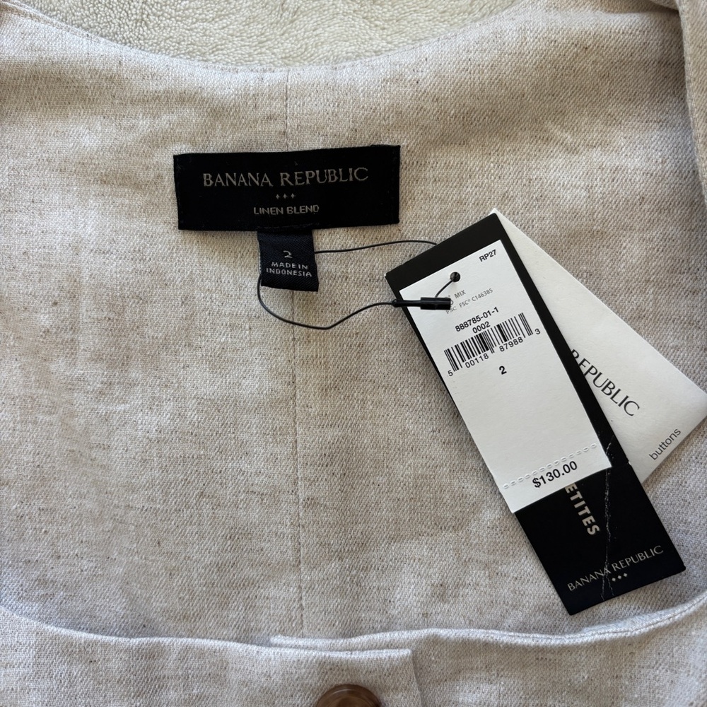Banana Republic Linen-Blend Button Midi Dress - Picture 6 of 10
